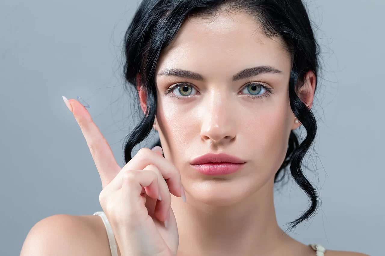 Kotnaktlinsen - Portrait Frau Nahaufnahme